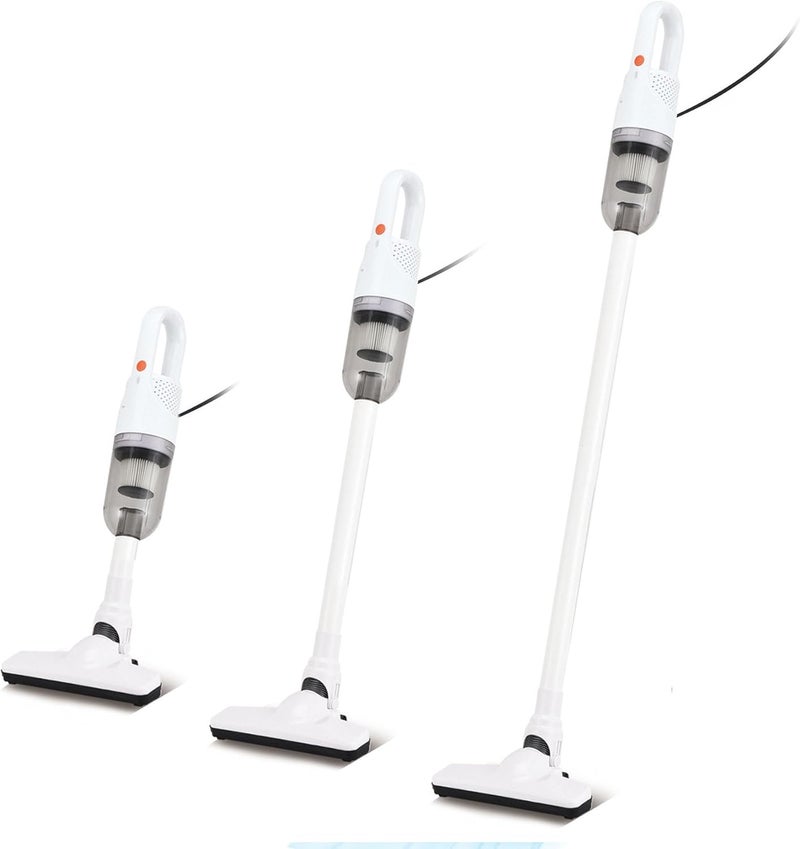 TROURAY Handheld Vacuum Cleaner,Ultra-Lightweight Mini Portable Vacuums for Home, 6 in 1 Stick Vac Cleaners for Car,Pet Hair(White Corded) - Image 1